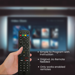 Muvit Bluetooth Remote Compatible for Jio Fiber Set Top Box Voice Command