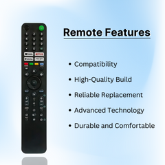 Muvit Smart Voice TV Remote Control Compatible for Sony Bravia TV