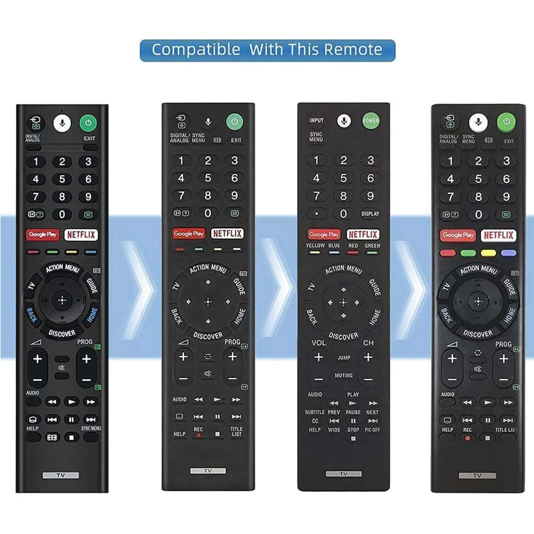 Muvit Smart Tv Remote with Voice Control For Sony 4K Smart Tv