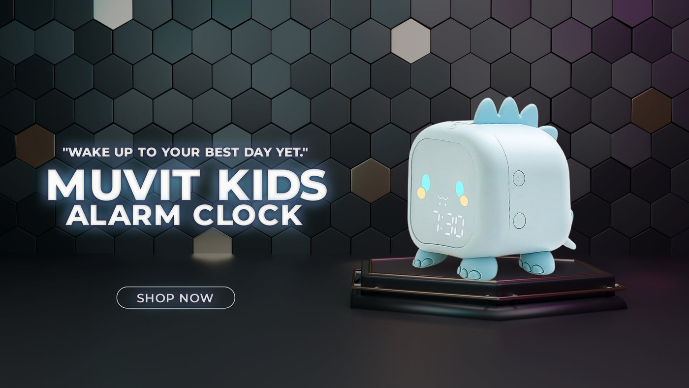 banner by muvit for kids alarm clock