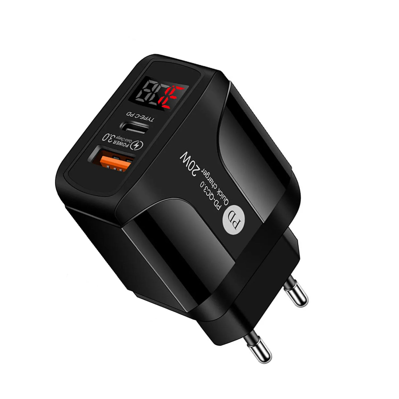 Muvit 20W Dual Port USB & Type C PD Fast Charger Adapter