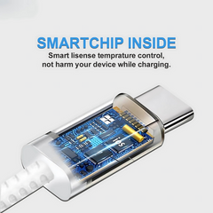 Muvit Type C to C 3.3 FT 25W Fast Charging USB C Cable High-Speed Data Transfer & Power Delivery, for Galaxy A06,F06,A16,M05s,A25,S25,M15,F15,A15,A14,M14,F14,M34,F34,S23 Type-C Cord, White