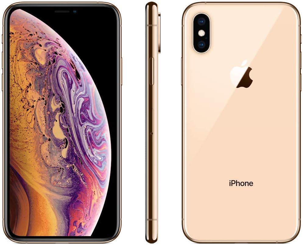 Apple iPhone XS (Gold, 32GB) – Super Retina OLED Display, Face ID, Dual Camera, Unlocked