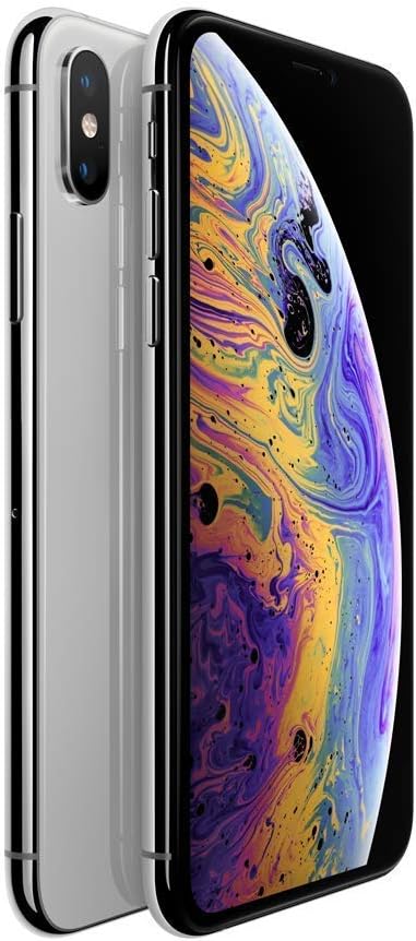 Apple iPhone XS, 32GB, Silver - Unlocked (Renewed)