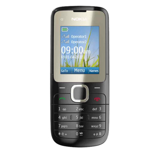 Nokia C2 Keypad Mobile Phone - Jet Black