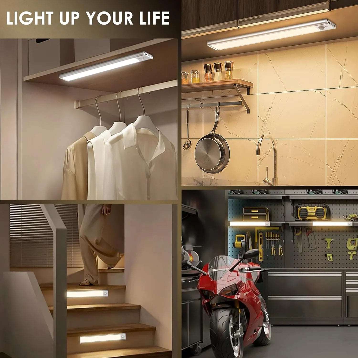 Muvit LED Rechargeable Motion Sensor Cabinet Light