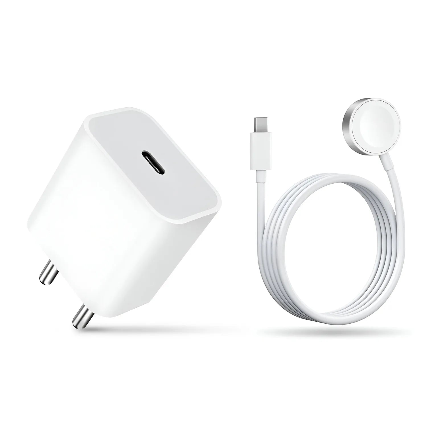 Muvit 20W USB-C Adapter with iWatch Charging Cable | Fast Charging Combo for Apple Devices