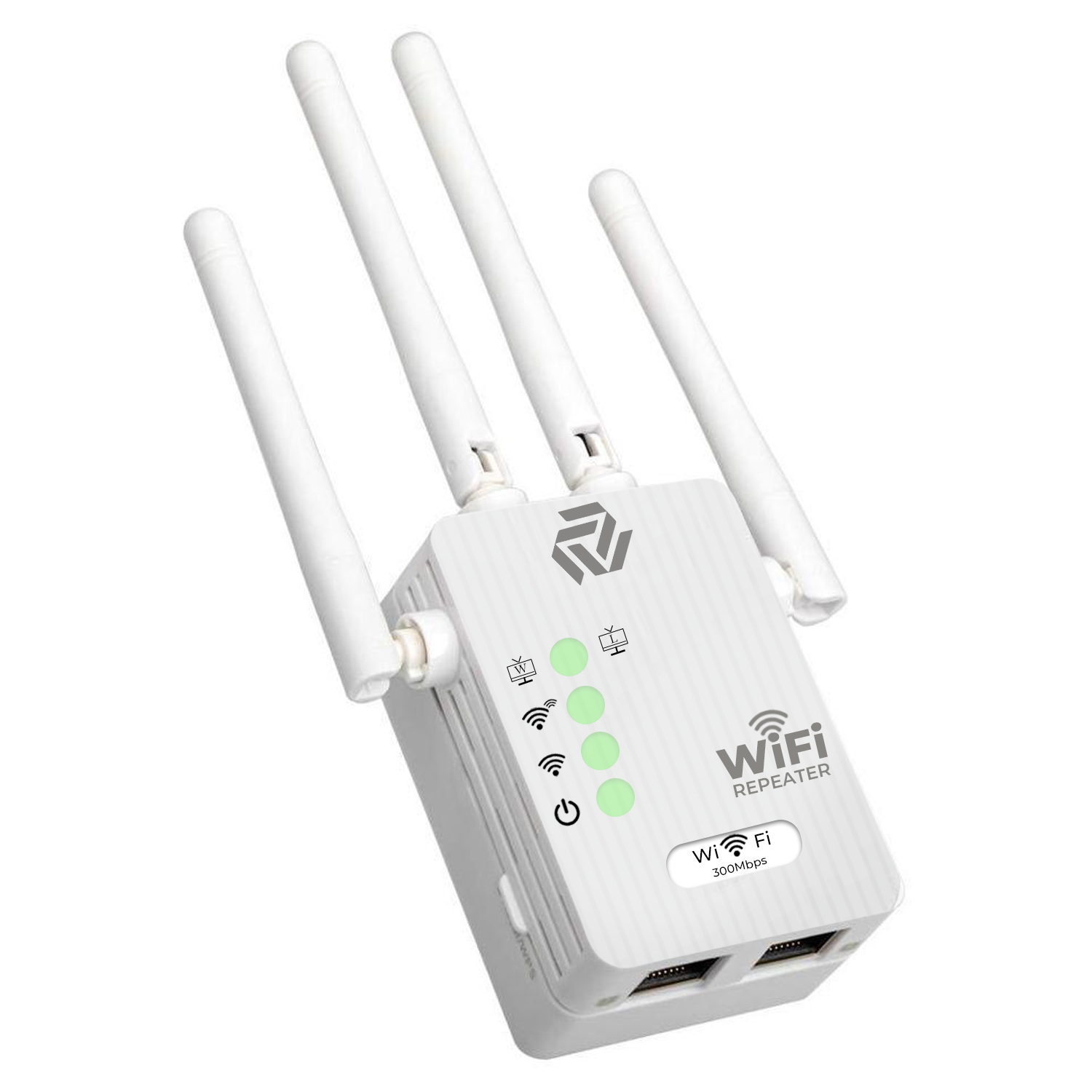 Muvit 4 Antenna WiFi Range Extender Router Upto 300Mbps for Home and Office