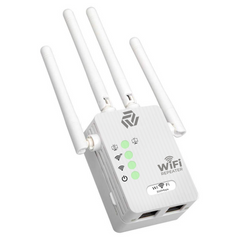 Muvit 4 Antenna WiFi Range Extender Router Upto 300Mbps for Home and Office