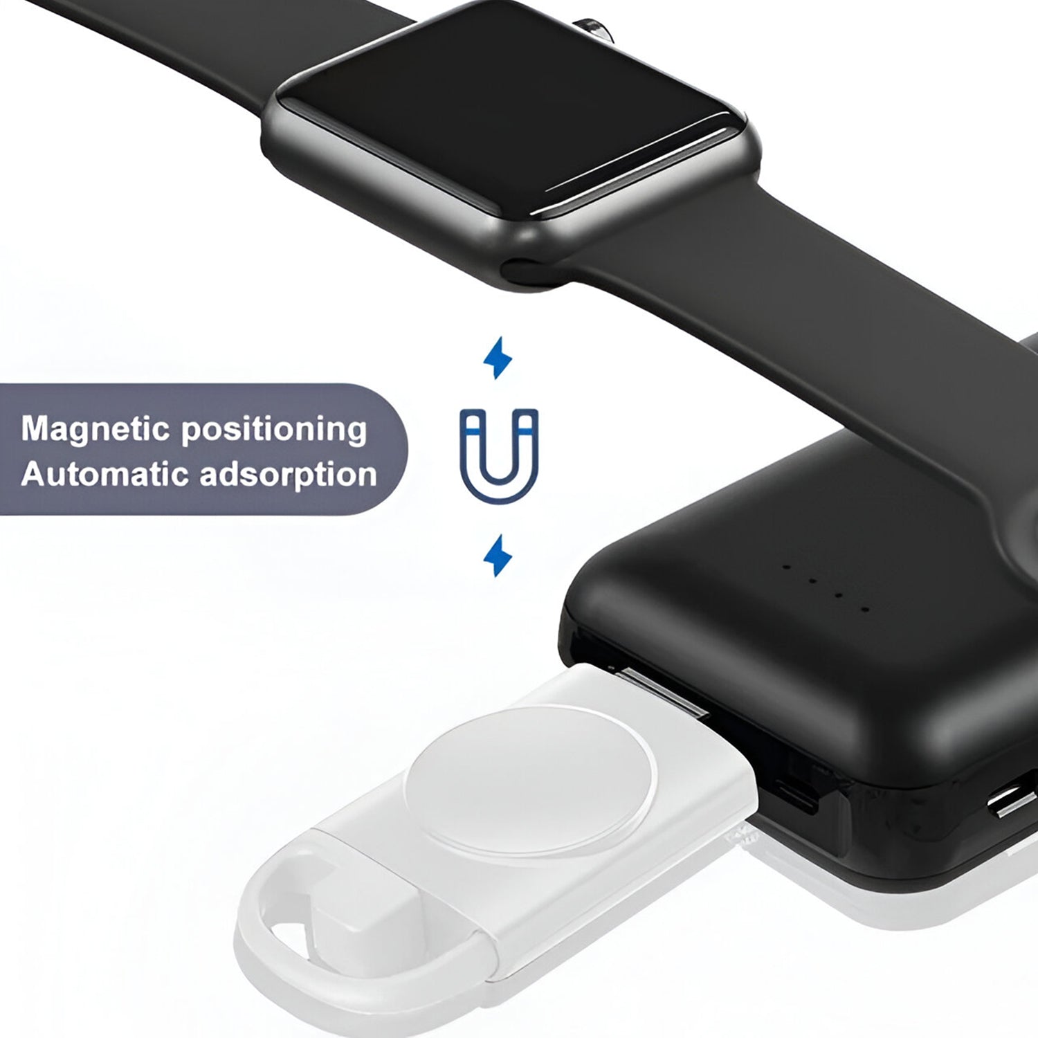 Muvit Magnetic Wireless Apple Watch Charger with USB C & USB A Port