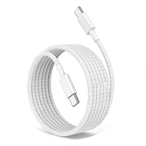 Durable Type C to Type C cable from Muvit, compatible with Apple devices, designed for fast charging with a 20W USB-C power adapter.