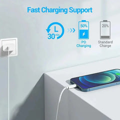 Muvit 67W SonicCharge 3.0 Charger Adapter demonstrating fast charging support with 50% charge in 30 minutes for Xiaomi phones.