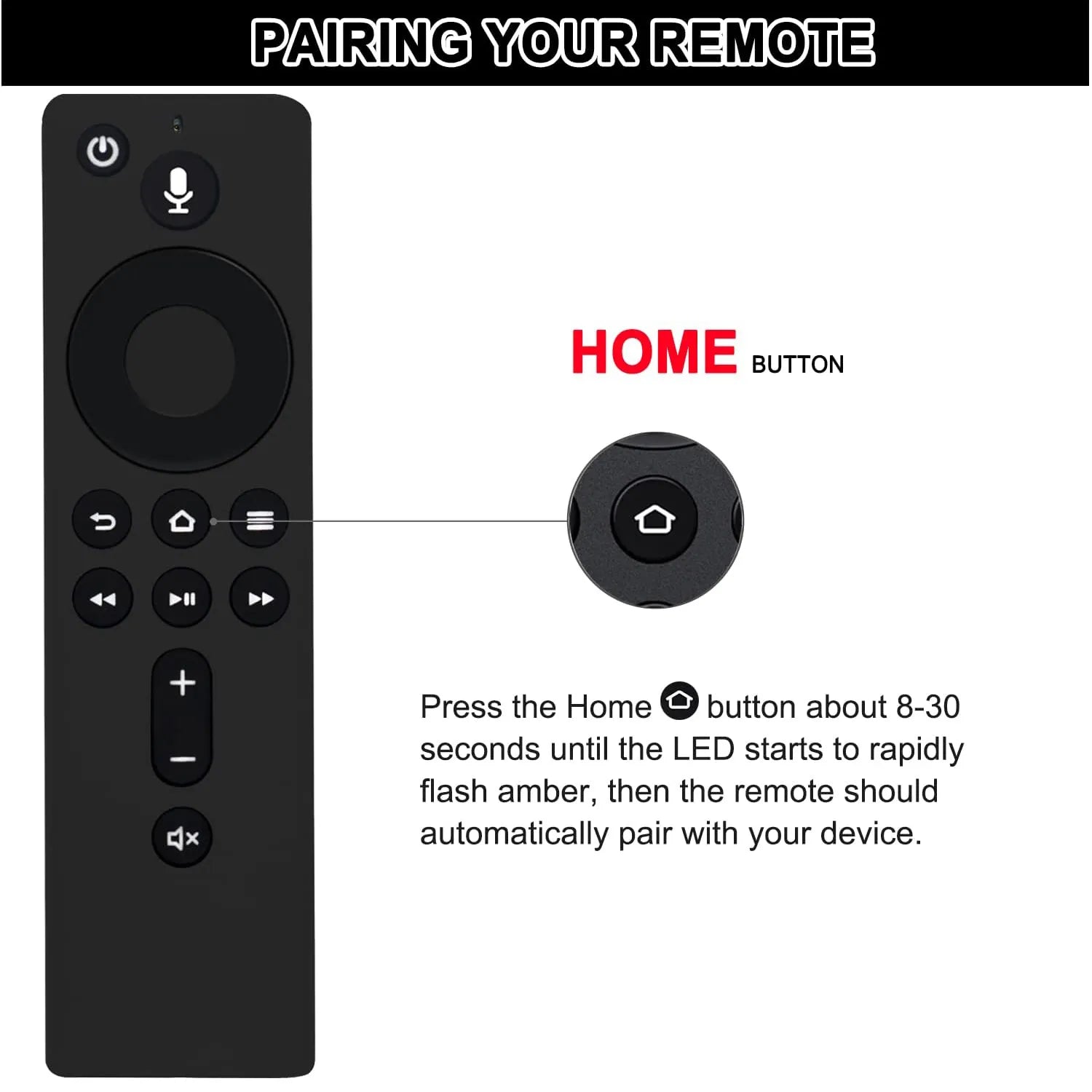 Muvit Fire Tv Stick Remote with Alexa Voice Control (2nd Generation)