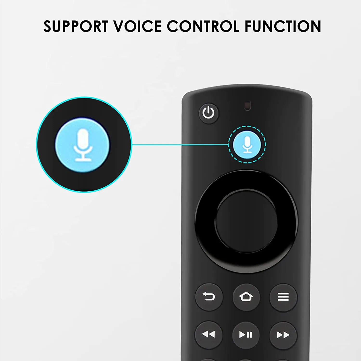 Muvit Fire Tv Stick Remote with Alexa Voice Control (3rd Generation)