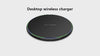 Muvit 15W Magnetic Wireless Charger Pad | Fast Qi Slim Round Charging Pad (Black)