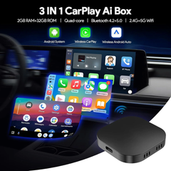 Muvit CarPlay & Android Auto Adapter | Smart AI Box for Seamless Wireless Connect, All OTT Streaming, Voice, Navigation & Music | Plug & Play Dongle Ultimate Wireless Drive Experience