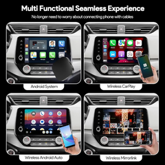 Muvit CarPlay & Android Auto Adapter | Smart AI Box for Seamless Wireless Connect, All OTT Streaming, Voice, Navigation & Music | Plug & Play Dongle Ultimate Wireless Drive Experience