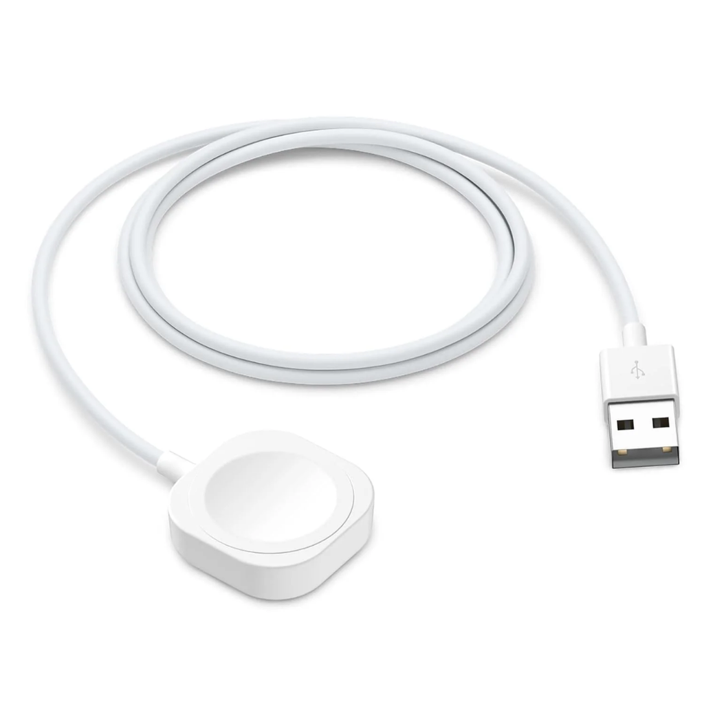 Muvit Magnetic USB Charger Cable for iOS Smartwatch 1m White – Fast Wireless Magnetic Charging Cable