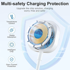 Muvit Magnetic USB Charger Cable for iOS Smartwatch 1m White – Fast Wireless Magnetic Charging Cable