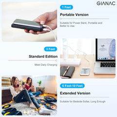 Muvit USB to Lightning Cable 60W Fast Charging (MFi Certified) for iPhone & iPad