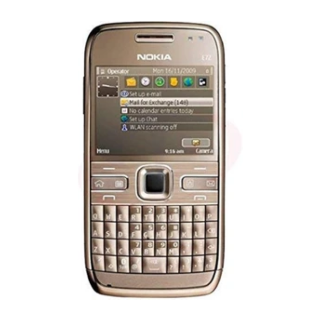 Nokia E72 QWERTY Mobile Phone – 3G, WiFi, 5MP Camera, 1500mAh Battery