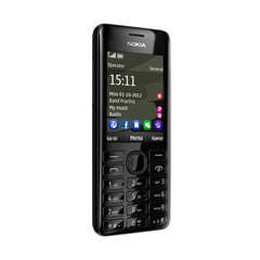 Nokia 206 Dual SIM Keypad Phone | 1.3MP Camera, FM Radio, Long Battery, Expandable Memory imported (Black)