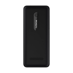 Nokia 206 Dual SIM Keypad Phone | 1.3MP Camera, FM Radio, Long Battery, Expandable Memory imported (Black)