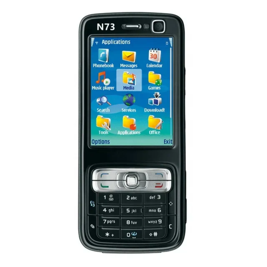 Nokia N73 3G Keypad Phone | 3.15MP Carl Zeiss Camera, Symbian OS, Music Player – Black