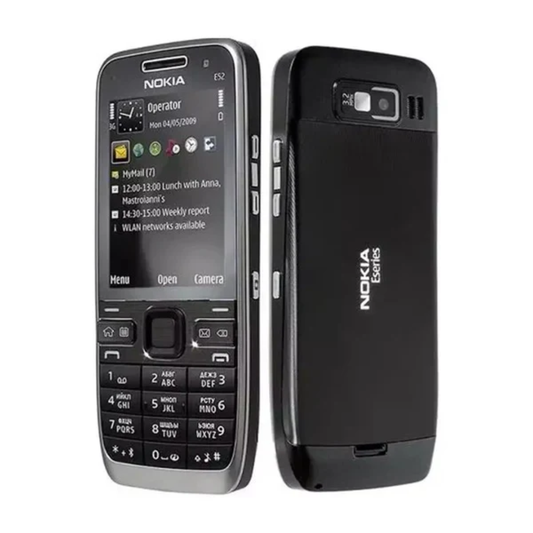 Nokia E52 3G Keypad Phone | Wi-Fi, GPS, 3.2MP Camera, Long Battery – Black (Imported)