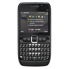 Black mobile phone with QWERTY keyboard 