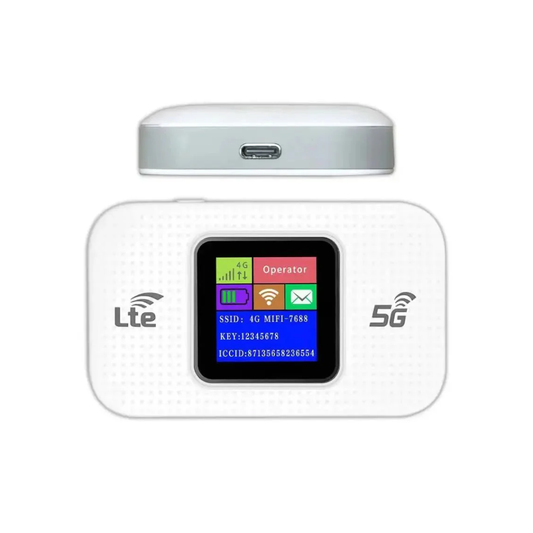 Muvit 4G LTE Wireless Dongle 300Mbps with LCD 3000mAh Hotspot – Plug & Play WiFi Data Card