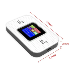 Muvit 4G LTE Wireless Dongle 300Mbps with LCD 3000mAh Hotspot – Plug & Play WiFi Data Card