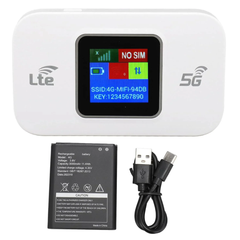 Muvit 4G LTE Wireless Dongle 300Mbps with LCD 3000mAh Hotspot – Plug & Play WiFi Data Card
