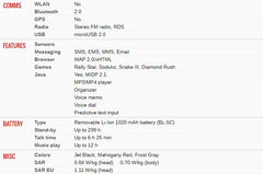 Nokia 2700 Black Inkjet Mobile Phone with Email, Bluetooth, GPRS, MP3, 2MP Camera