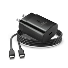 Muvit 25W Type C PD Adapter with Type C to Type C Data Cable for Samsung