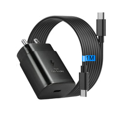 Muvit 25W Type C PD Adapter with Type C to Type C Data Cable for Samsung