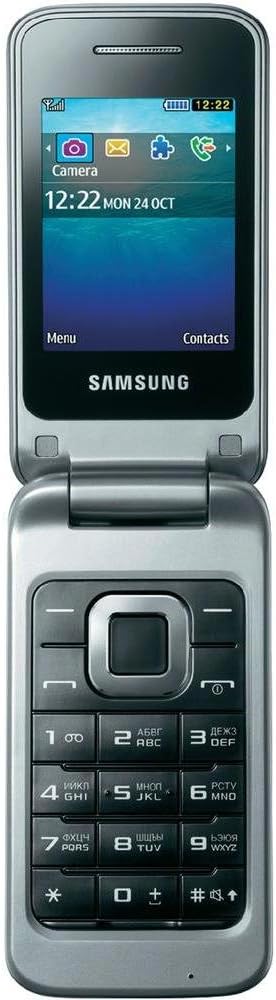 Samsung GT-C3520 Flip Mobile Phone with 2.4 Inch Screen, 1.3 Megapixel Camera) Metallic Silver