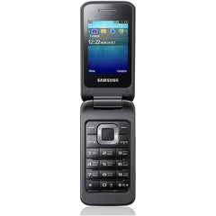 Samsung C3520 Flip Mobile Phone – 2.4" Display, 1.3MP Camera, Expandable Storage (Metallic Silver)