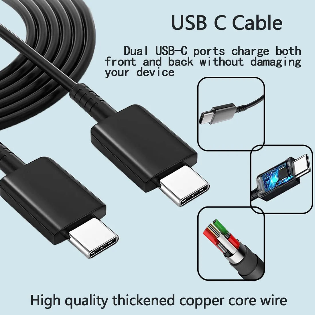 Muvit Type C to Type C Fast Charging Data Cable for Samsung